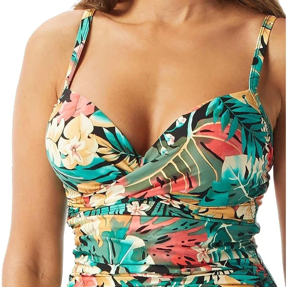 Coco Reef Enrapture Underwire One Piece Swimsuit Womens Sz 34D Bra Sized NEW - Picture 3 of 7